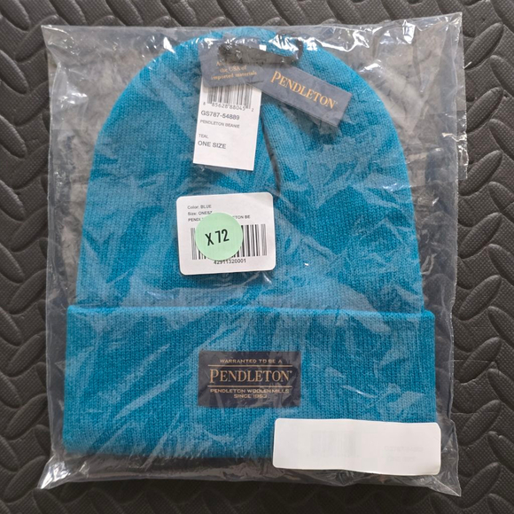 Pendleton Accessories - Women's Pendleton Teal One Size Knit Beanie Hat
